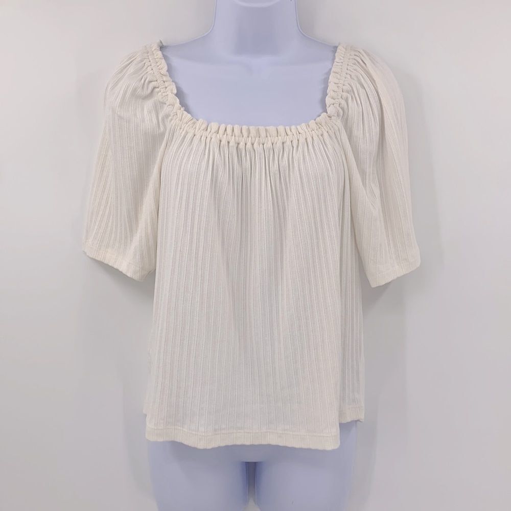 Madewell Off the Shoulder Top Sz L - Picture 1 of 5